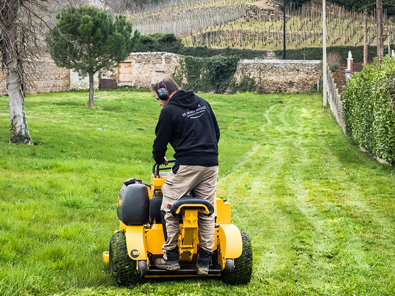 Nos paysagistes réalisent pour vous l'entretien de jardin et la tonte de pelouse dans le Rhône.
